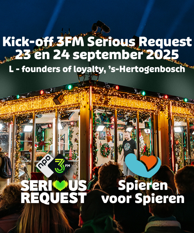 Kick off 3FM Serious Request x Spieren voor Spieren